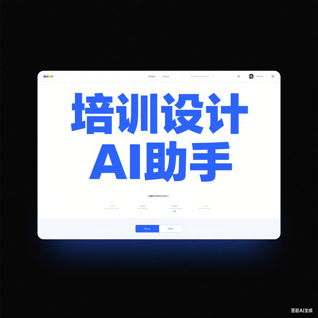 培训设计AI助手